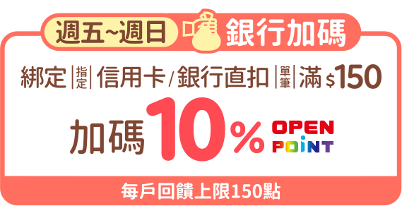 週五～週日 銀行加碼